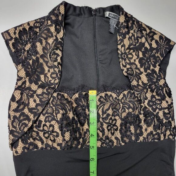 Women's Evening Gown Elegant Maxi Dress with Lace Overlay- Size 4, Size 12 - NEW - Picture 13 of 13